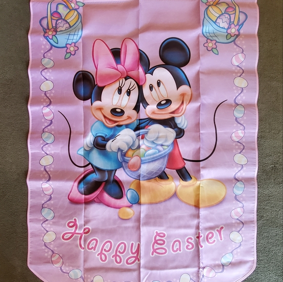 Hamilton Collection Disney Mickey Happy Easter Yard Flag - Picture 1 of 3
